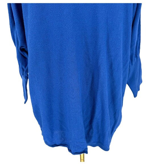a.n.a A New Approach Pullover Sweater Women’s XL Blue Ribbed Knit 3/4 Sleeve GUC - Picture 13 of 14